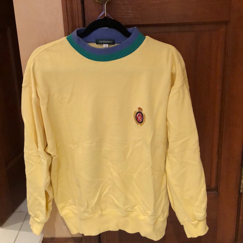 Yellow Giordano crew neck
